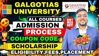 Galgotias University Admission Process 2026 🔥 | Galgotias University Review | Galgotias University