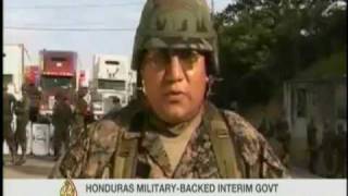 Al Jazeera English interview with Honduran Colonel as Zelaya tries to cross border - 7.25.09