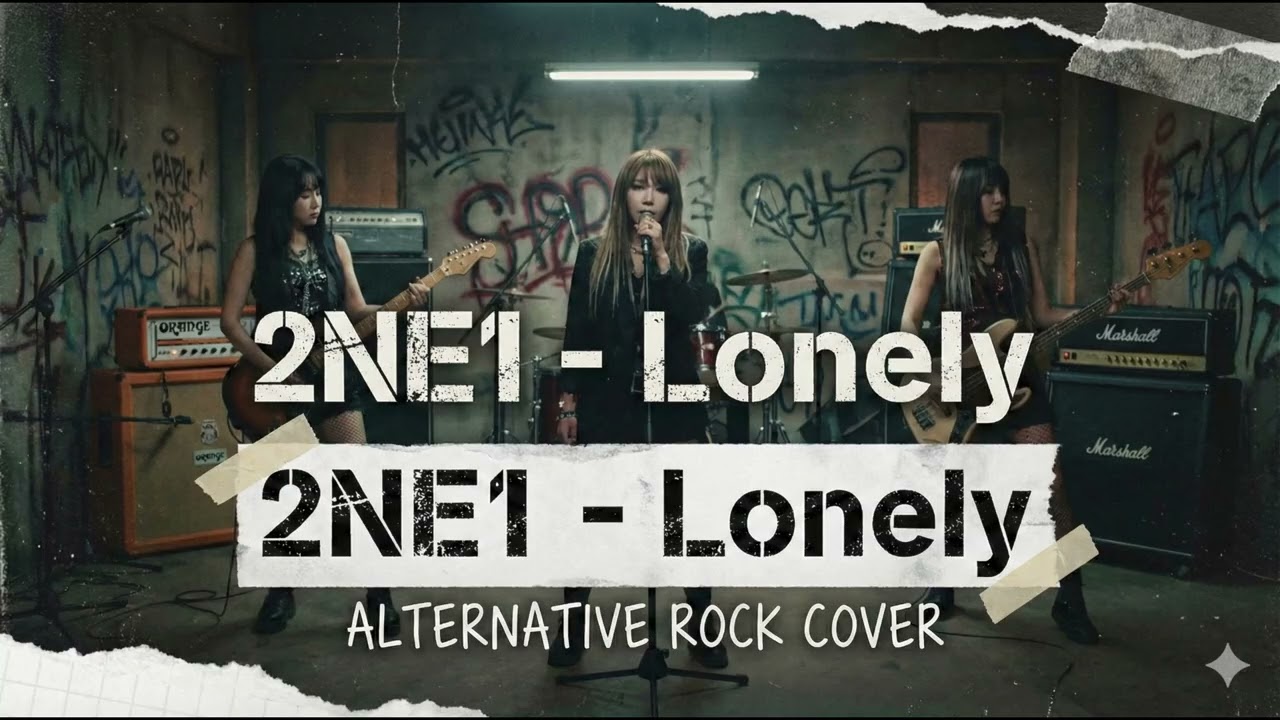 2NE1 -  Lonely (alternative rock AI 커버)
