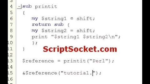 Perl Tutorial 86 - Closures: Initialize Subroutine with Data