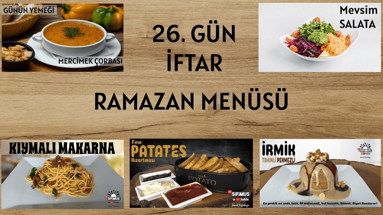 2022 RAMAZAN İFTAR MENÜSÜ ÖNERİSİ  30 günlük ✔ #26 Gün YEMEK TARİFLERİ #shorts