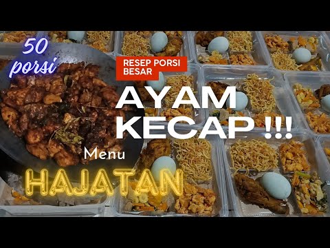 Resep Ayam Kecap Untuk 100 Porsi