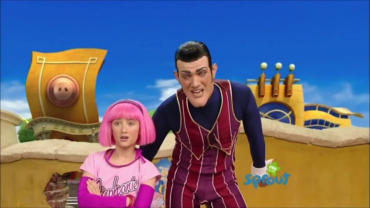 lazytown, rottenella, dancing duel, robbie rotten, stephanie, lazy town, st...