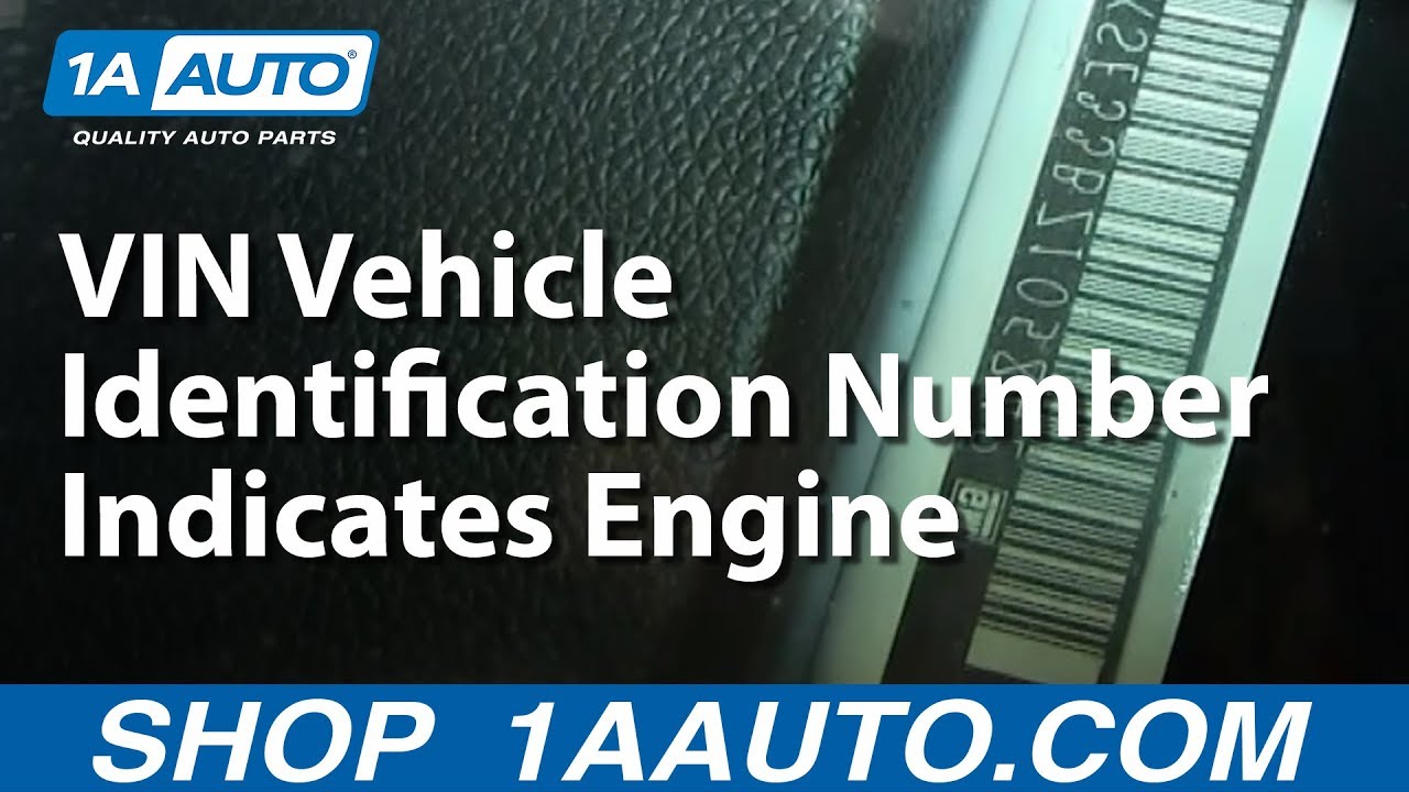 Vehicle Identification Number Decoder Chart