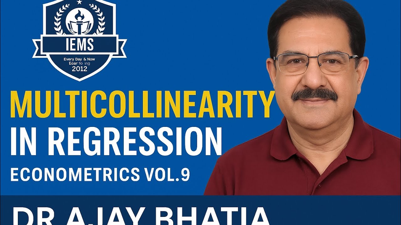 Multicollinearity in Regression Causes, VIF, Remedies | Econometrics ...