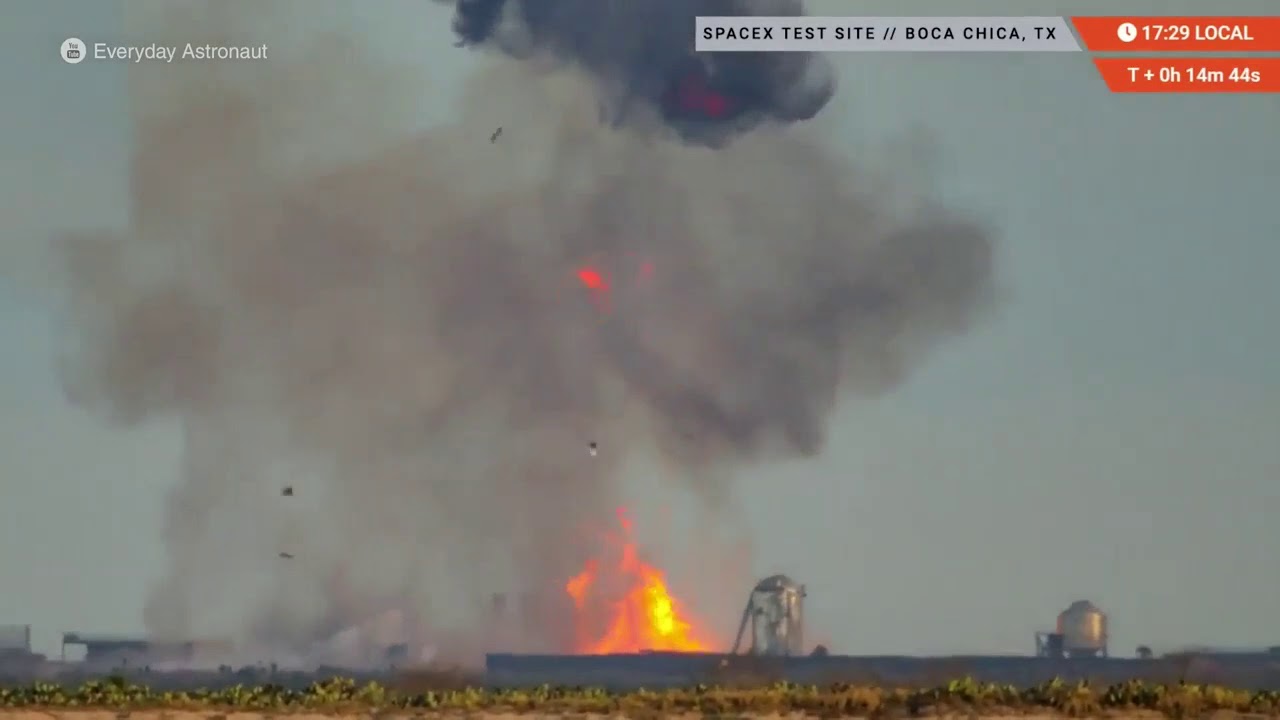 La nave espacial Starship explota justo después de aterrizar