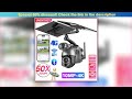 Review 4K 4G SIM Solar Camera 10MP Dual Lens 50X Zoom Surveillance WIFI Outdoor PTZ Security Video•