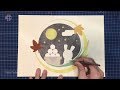 【砂絵】カラーサンドで描くお月見/[Sand painting] Otsukimi drawn with color sand