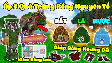 MINECRAFT LUYỆN RỒNG TẬP 8 | HỒI SINH RỒNG, CHẾ TẠO KIẾM RỒNG LỬA VÀ ẤP 3 QUẢ TRỨNG RỒNG NGUYÊN TỐ