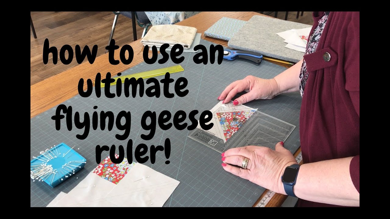 Make Flying Geese Quilt Blocks using the QIAD ruler