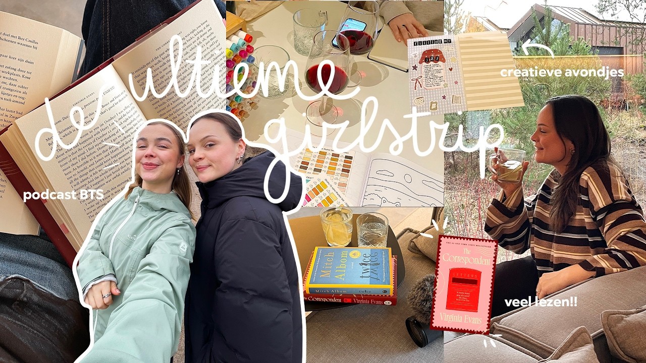 de ultieme cozy girlstrip met Merel🌲📚🍷🕯️ (veel lezen, podcast bts & creatieve avondjes)