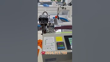 Máy Cắt Dây Chun Tự Động #máycắtdâyđai #máycắtdâychun #máycắtbăngnhám