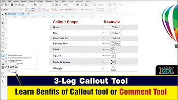 3-Point Callout Tool in Coreldraw | How to Use 3-Point Callout in CorelDraw in Hindi