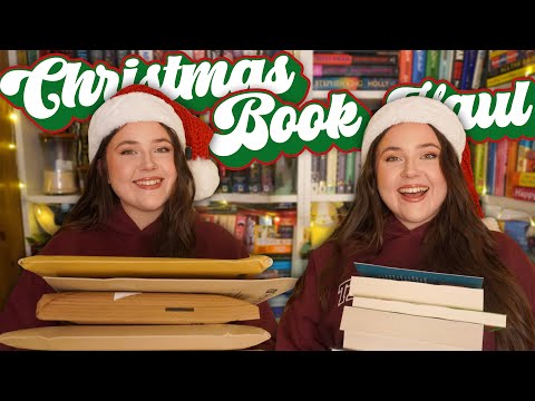 Christmas Book Haul + Unboxing 🎄 🎁 come open all my gifts with me!