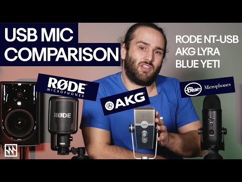 USB Microphone Comparison: Rode NT-USB, Blue Yeti & AKG Lyra