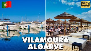 VILAMOURA Algarve Luxury Resort, Portugal 🇵🇹 | Vilamoura Marina & Beach Walking Tour