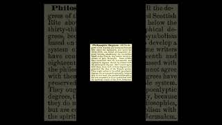 Philosophic Degrees: Encyclopedia of Freemasonry By Albert G. Mackey