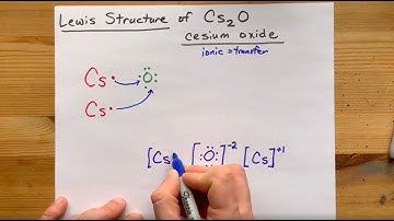 Lewis Structure of Cs2O, cesium oxide