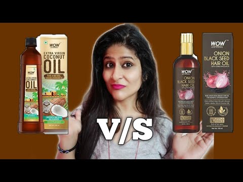 WOW Skin Science Onion Black Seed Hair Oil V/S WOW Extra Virgin Coconut Oil | Comparison Video | 👍🙅