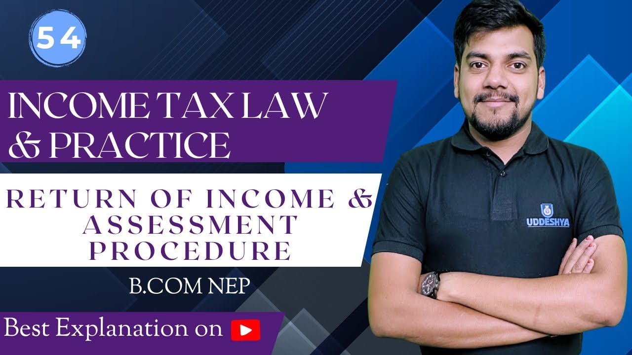 54. Return of Income & Assessment Procedure | Unit-4 | Income Tax Law and Practice