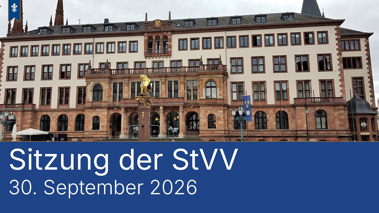 👥 Stadtverordnetenversammlung 30. September 2026 / Landeshauptstadt Wiesbaden