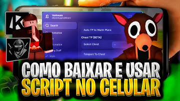 Como Baixar e Colocar SCRIPT no 99 Noites na Floresta (CELULAR/MOBILE) Instalar Executor/Usar Script
