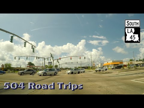 Road Trip #515 - LA-45 South, Part 1 - Marrero / Estelle / Crown Point, Louisiana