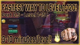 Easiest and Fastest Leveling 1-15 \/ 1-20 in BFA!!! Mob Grinding Strategy for Low Level! WoW 8.2