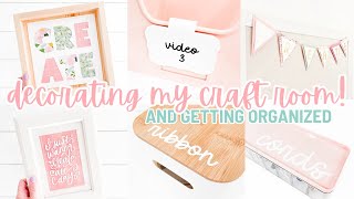 Decorating My New Craft Room and Final Organization! | Finalizing My Craft Room