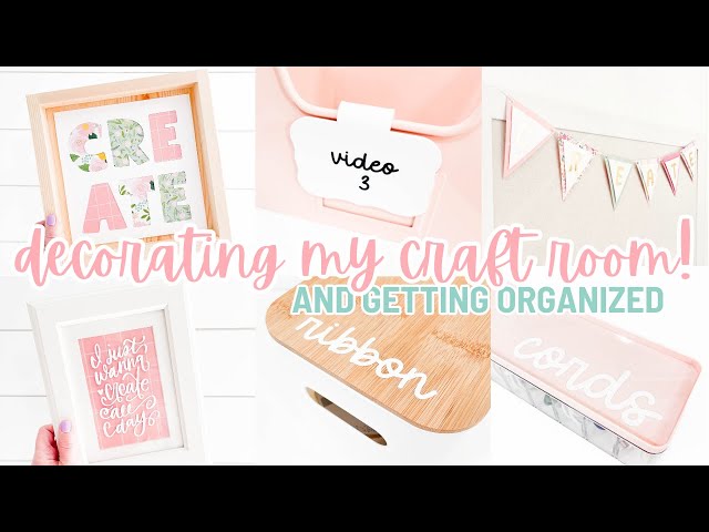 Decorating My New Craft Room and Final Organization! | Finalizing My Craft Room class=