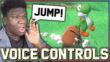 Can you beat Super Mario 3D World with ONLY YOUR VOICE?!