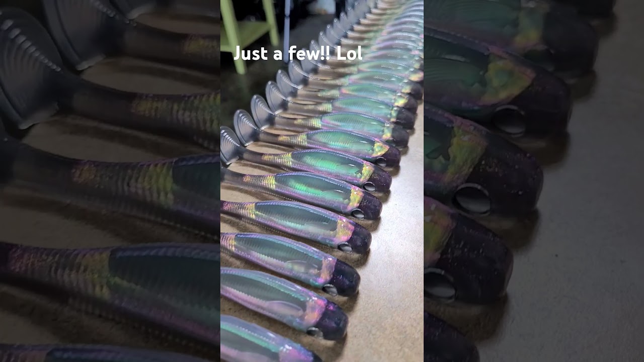 Hand poured Hologram Shad might just be too purty!! 