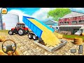 Farming tractor transport simulator  village farm tractor driver 3d  android gameplay