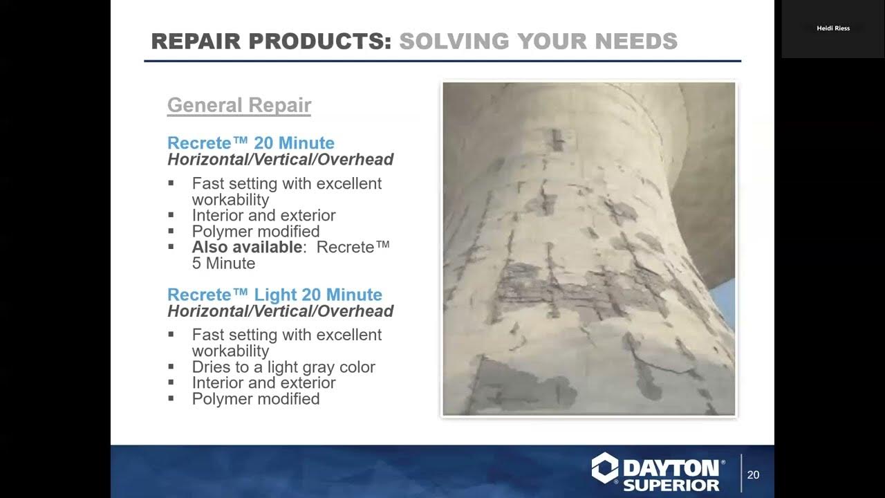 Precast Chemical Solutions Webinar Training by Dayton Superior YouTube