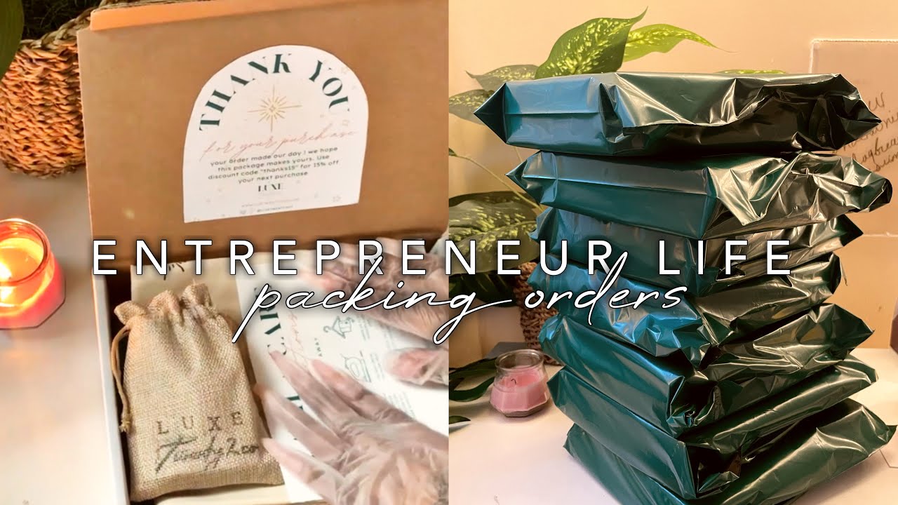 SMALL BUSINESS PACKAGING ORDERS packing orders for my business, pack