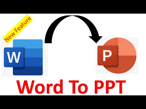 How to Convert Word doc into PowerPoint | MS Office | Convert PPT | Office 365