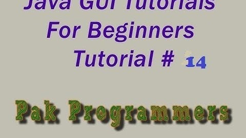 Java GUI Tutorial 14  Radio Buttons