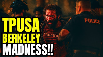 BERKELEY ERUPTS Senior Citizens ATTACKED at Turning Point USA Event  Chaos Violence Caught on Video!