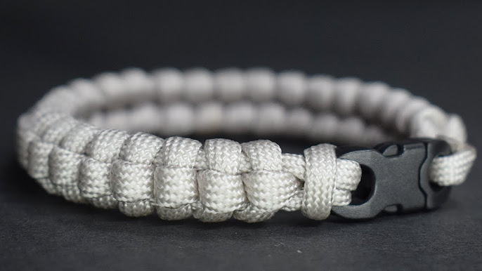 Pulsera paracord blanca y verde