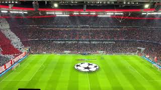 Champions League Bayern Choreo Tribute to Gerd Müller|| Champions League Anthem and Entrance