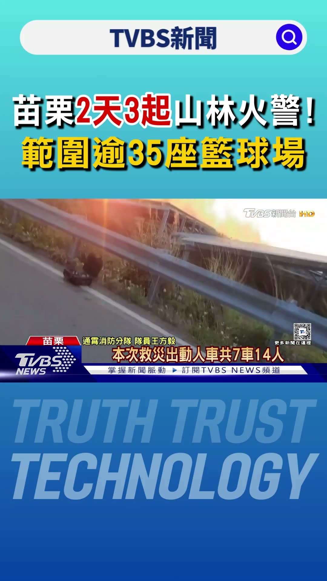 苗栗通霄2天3起山林火警! 範圍逾35座籃球場｜TVBS新聞 @TVBSNEWS01