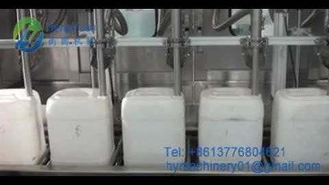 5 to 30l  Automatic Inline Weighing Type Jerry Can Filling Capping Labeling Machine Line