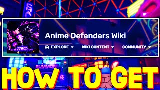 ANIME DEFENDERS WIKI & TRELLO! ROBLOX