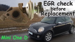 1.6 Mini One EGR valve Inspection and Test ( before change )