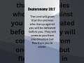 Powerful Scripture Against Enemies | Prayer | Deuteronomy 28:7 #prayer #bibleverses #shorts 🙏🏼♥️