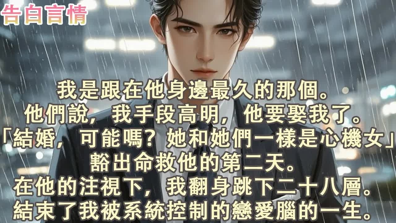 我跳下二十八层，结束攻略人生 #完结 #一口气看完 #小说推荐 #系统宿主 #觉醒 #BE