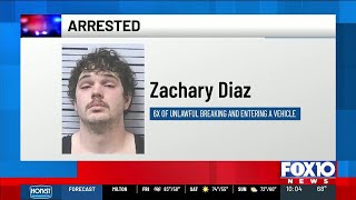 Theodore man charged with vehicle burglaries