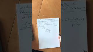 Berechnen der Nullstellen einer Polynomfunktion #Polynomdivision #Horner-Schema