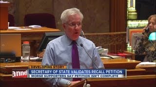 Senator Morse's attorney says recall petition invalid