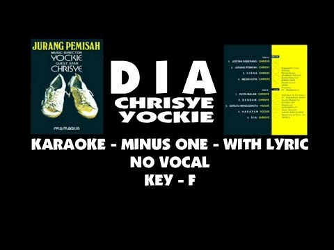 CHRISYE - DIA ( karaoke - minus one + lirik ) no vocal
